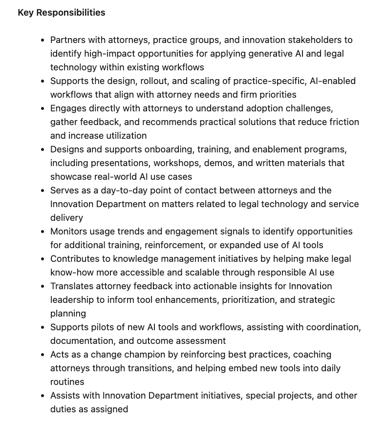 Greenberg AI role details